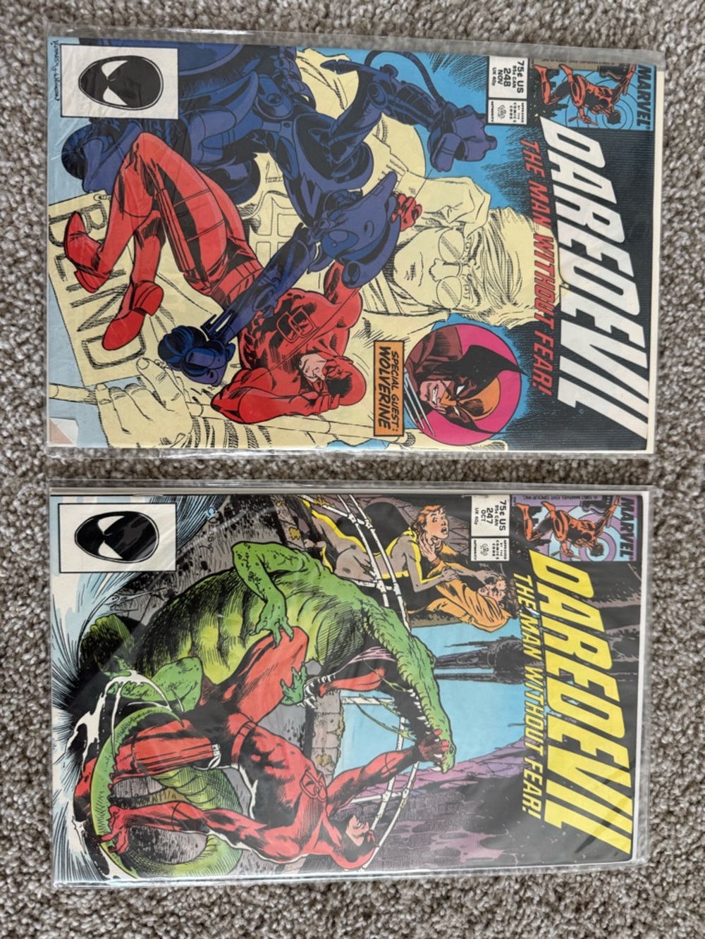Marvel Daredevil Pairing - Red, Black, Green Covers